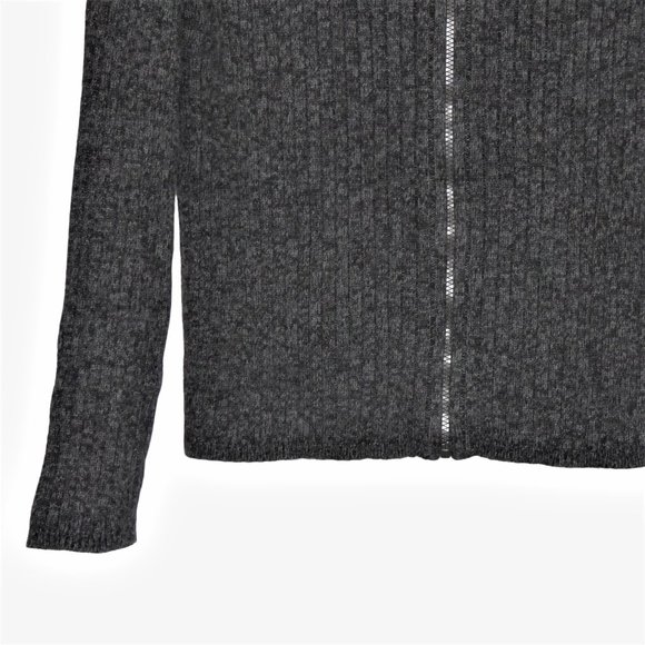 Calvin Klein Jeans 100% Cotton Men's Ribbed Knit Grey Cardigan Sweater … - Picture 5 of 13